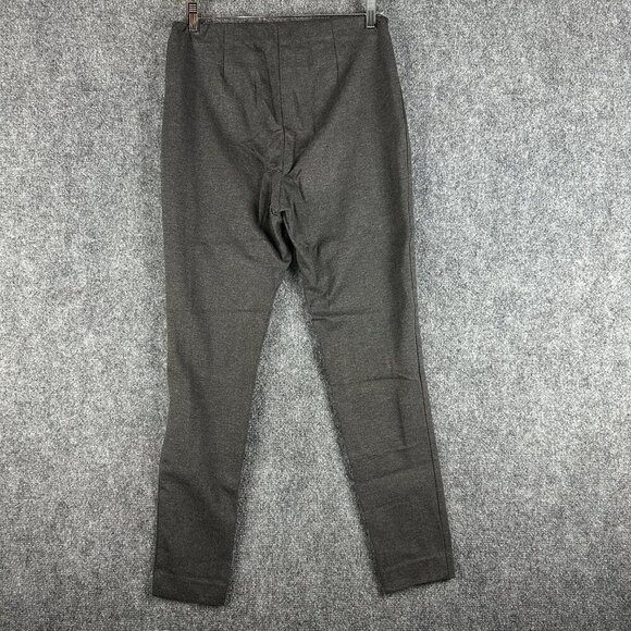 J Jill Pants Womens Medium Ponte Legging Gray Stretch Elastic Waist Tapered Leg - Picture 5 of 6